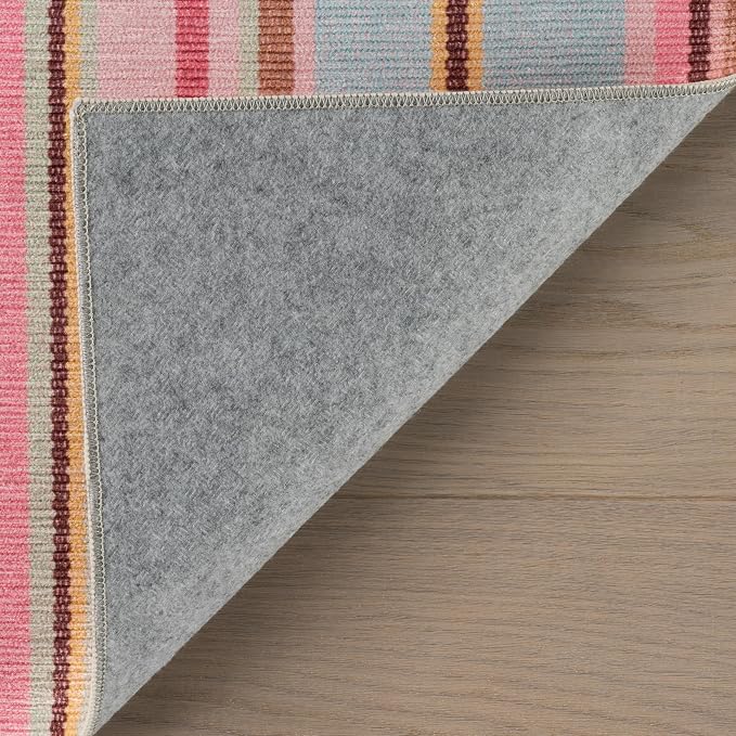Dash & Albert Jamaica Stripe Multi Machine Washable Rug, Runner-2.5 X 8 Feet - Image 6
