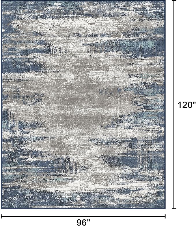 Bavni 8x10 Area Rugs, Modern Living Room Rugs, Large Machine Washable Rug - Image 2