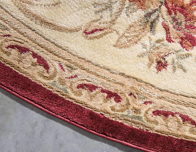 Unique Loom Versailles Collection Traditional Classic Floral Motif Area Rug - Image 5