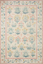Loloi Rifle Paper Co. Eden Collection EDE-01 Mughal Rose Blush 2'-6" x 7'-6" - Image 2