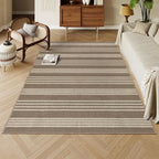 Lahome Striped Non Shed Easy Jute Rug, 5x7 Large Living Dining Room Rug - Image 3