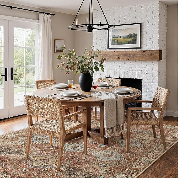 Bavni Clearance 6x9 Area Rugs for Living Room, Machine Washable Rug Non Slip - Image 3