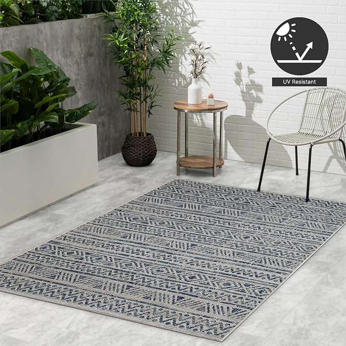 FH Home Flat Woven Outdoor Rug - Image 8