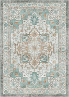 GENIMO 7'6''x9'6'' Area Rugs for Living Room, Machine Washable Non Slip Vintage - Image 7