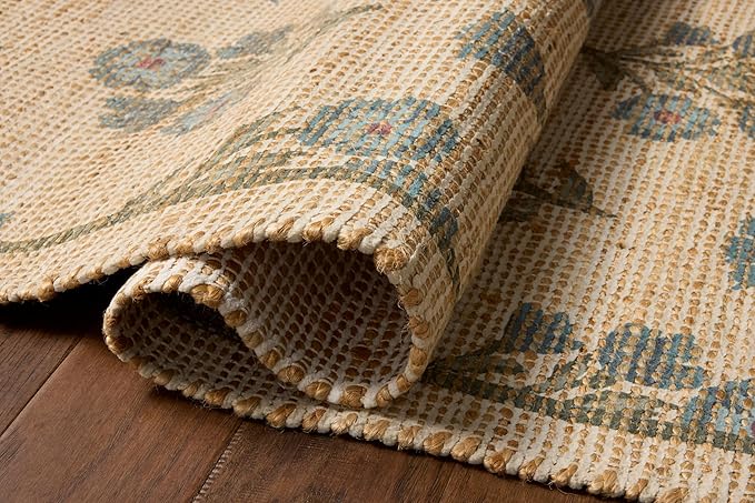 Loloi Chris Loves Julia Rue Collection RUE-04 Moss/Blue 2'-3" x 3'-9" Accent - Image 4