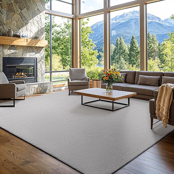 Shilucheng Wool Rug 4.7x7 Non-Slip, Blend 80% Wool and 20% Cotton Rugs - Image 2