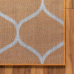 Rugs.com Lattice Frieze Collection Rug – 8' x 10' Orange Medium Rug Perfect - Image 9