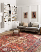 Loloi Loren Collection LQ-07 Red/Navy 8'-4" x 11'-6" Area Rug - Image 2