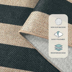 Lahome Striped Outdoor Runner Rug, 2x6 Washable Kitchen Rugs Non Slip Carpet - Image 4