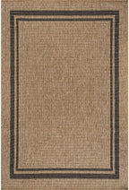 Beverly Rug Easy Jute Bordered Rug 10x14 Washable Large Indoor Outdoor Area Rugs - Image 2
