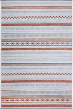 Alfa Rich 7x10 Beige Terracotta Washable Area Rugs - Image 8