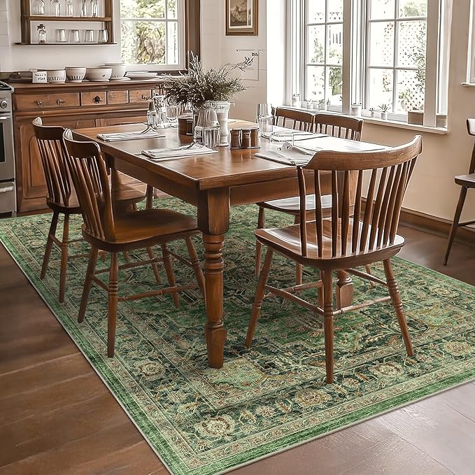 5x7 Area Rugs for Living Room Ultra-Soft Washable Rug Vintage Distressed Boho - Image 3
