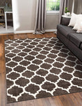 Rugs.com Lattice Collection Rug – 2x3 Chocolate Brown Medium-Pile Rug Perfect by Rugscom