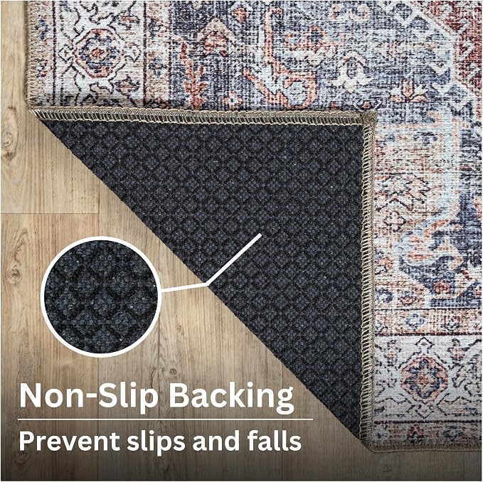 Bloom Rugs Washable Non-Slip 6' x 9' Rug - Image 8