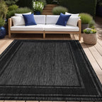 Beverly Rug Outdoor Rug 6x9 Modern Bordered Area Rugs by BeverlyRug