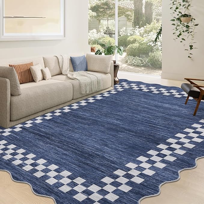 GarveeHome Scalloped Washable Rug 9x12 Area Rug - Image 7