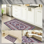 Turkish Rug. Washable Vintage Oriental Antique Inspired Traditional Doormat - Image 5