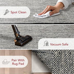 nuLOOM Alessi Solid Farmhouse Cotton Area Rug - Image 3