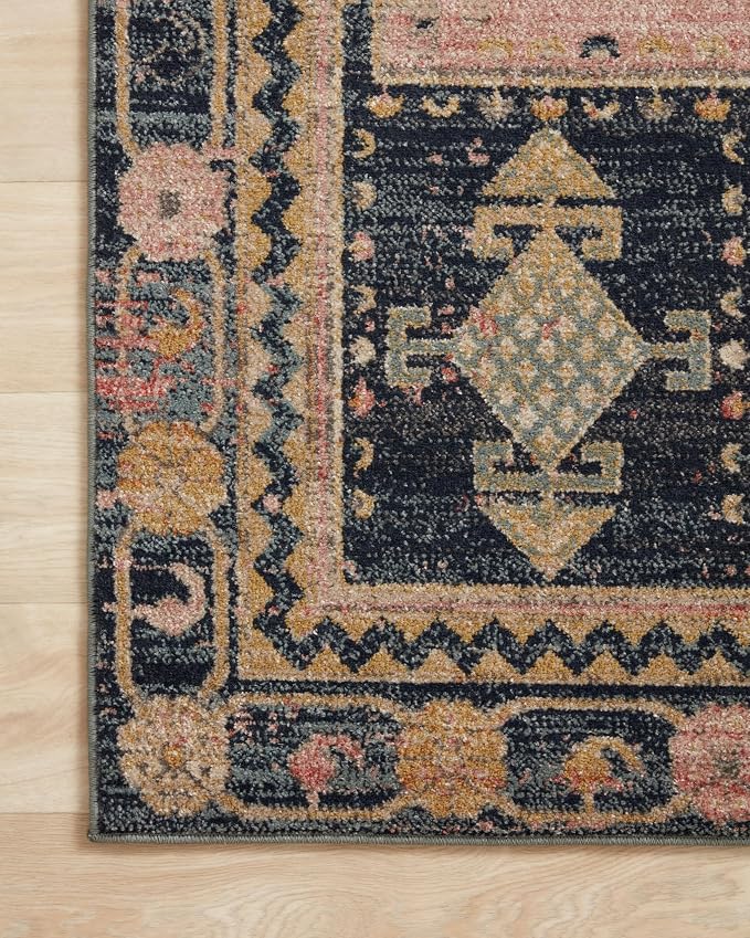 Loloi Jocelyn Collection JOC-06 Rose/Rose 2'-3" x 4'-0" .38" Thick Accent Rug - Image 6