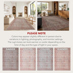 Kuden 8x10 Large Area Rug, Machine Washable Area Rug - Image 9