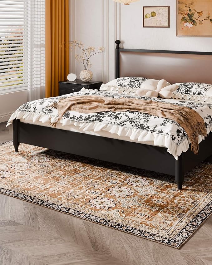 VEVOR 6 x 9 ft Area Rug Large Washable Rug Non-Slip and Tear-Resistant Soft - Image 4