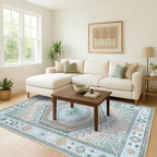 Oriental Rug. Washable Vintage Turkish Oushak Antique Inspired Area Rugs. - Image 2