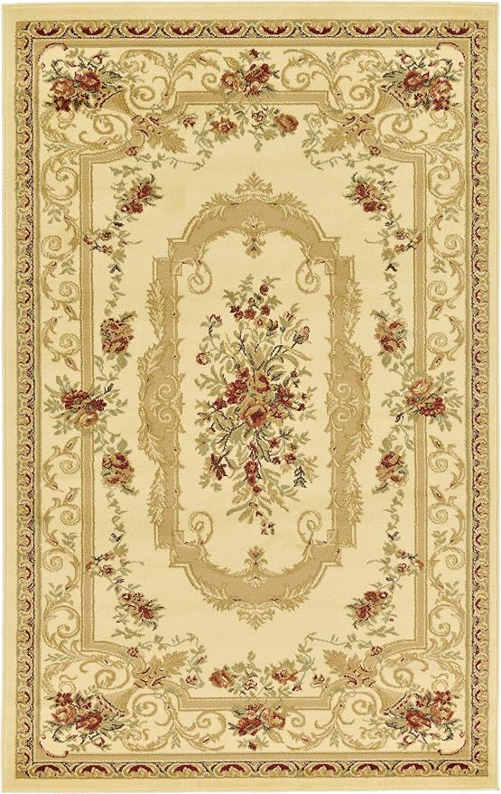 Unique Loom Versailles Collection Traditional Classic Floral Motif Area Rug - Image 10