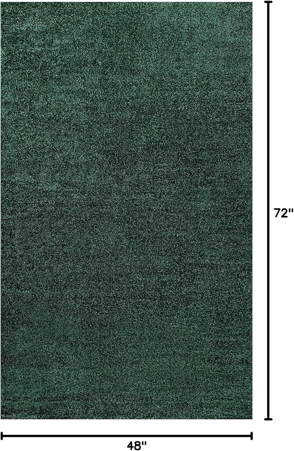 Eyely UES100L-4 Supersoft Haze Solid Low-Pile Indoor Area Rug - Image 2