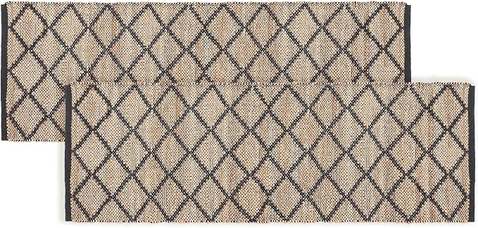 REDEARTH · Jute Cotton Area Rug, Sustainable Handwoven, Non-Shedding, Soft & by REDEARTH