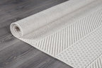 Beverly Rug Micro Loop Area Rug White 8x10 Modern Luxury Soft Boho Geometric - Image 10