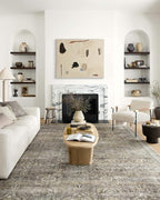 Loloi Layla Collection LAY-13 Antique/Moss 2'-6" x 7'-6" .13" Thick Runner Rug by Loloi