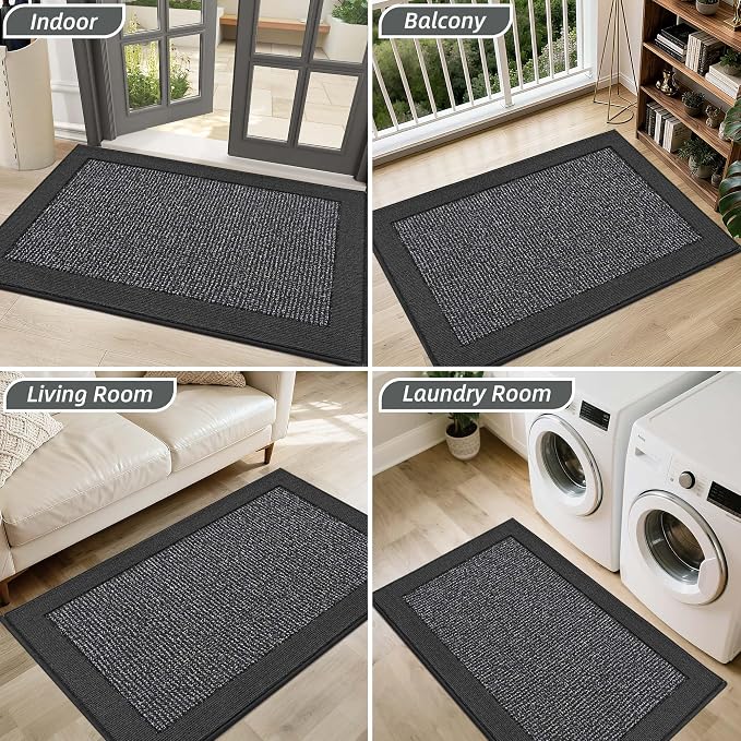 BEQHAUSE Indoor Door Mat 24" x 36", Dirt Trapper Door Mats Non-Slip Entryway - Image 8