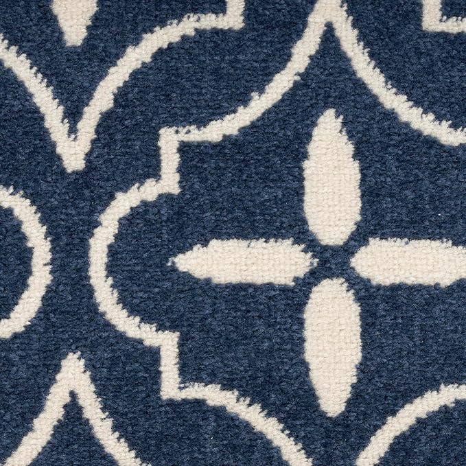 Nourison Home Nourison Essentials Navy Ivory 8' x 10' Area Rug - Image 8