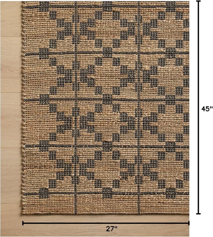 Loloi Chris Loves Julia Judy Collection JUD-05 Natural/Graphite 2'-3" x 3'-9" - Image 2