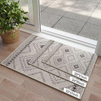 Indoor Door Mat 20"x31", Non-Slip Rubber Backing Front Door Mats, Washable - Image 2