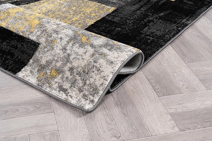 Rugshop Contemporary Circle Design Area Rug, Fade-Resistant Carpet - Image 3