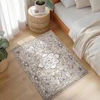 PURRUGS Vintage Farmhouse Boho Throw Rug 2x3 ft, Non-Slip Machine Washable Rug - Image 2