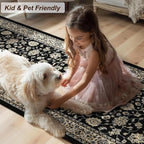 XWZO Runner Rug 2x10ft for Long Hallways, Washable Non-Slip Low Pile Area Rug - Image 8