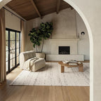 Rugs USA Santa Ynez Ivory/Grey, Wool & Cotton, Soft and Cozy, High Traffic by RugsUSA