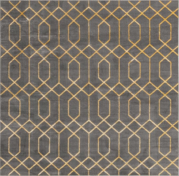 Unique Loom Glam Collection Area Rug - Image 2