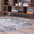 Rugs.com Leipzig Collection Rug – 4 Ft Round Beige Low-Pile Rug Perfect by Rugscom