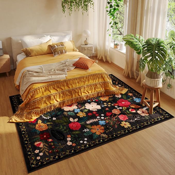 Rugcomf Area Rugs 8x10 Rug for Living Room Clearance Washable Boho Area Rug Non - Image 5