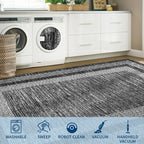 GarveeHome Washable Rug 5x7 Modern Bordered Rug - Image 7