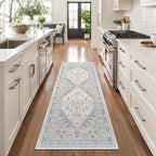zesthome 2x6 Runner Rug for Hallways, Machine Washable Rug, Non Slip Vintage - Image 2