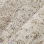 Beige Area Rug 2x3 Washable Vintage Entryway Carpet Low Pile Non Slip - Image 5