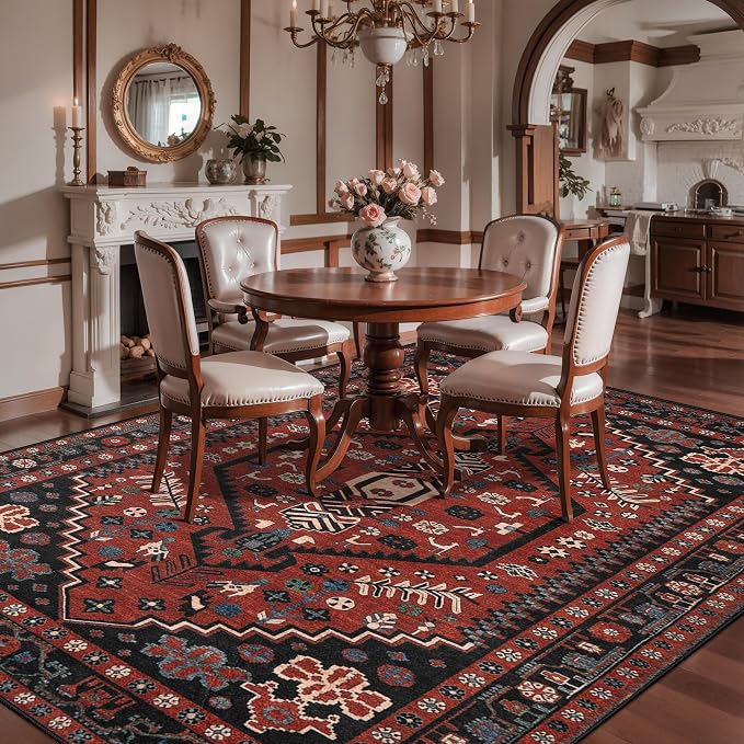 Ciicool Washable 5x7ft Rugs for Living Room Non-Slip Indoor Area Rug Large - Image 2