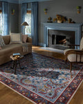 Loloi Rifle Paper Co. Canopy Collection CNP-03 Red/Blue 2'-0" x 3'-0" Accent Rug by Loloi