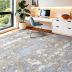WITSHOCK 8x10 Area Rugs for Living Room: Washable Abstract Large Rug for Dining - Image 3