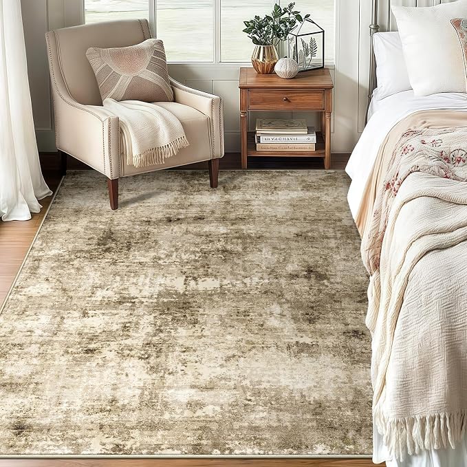 5x7 Machine Washable Area Rug for Living Room, Kids and Pets Friendly for - Image 8