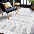 CAMILSON Micro Loop Rug 5x7 Modern Luxury Geometric Boho Diamond Area Rugs Soft by CAMILSONIndoorOutdoorAreaRugs